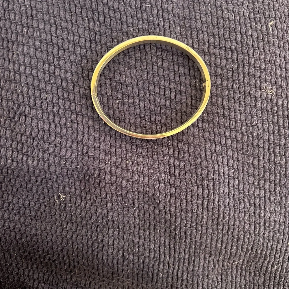 Silver Tone Solid stainless Cuff - Picture 3 of 6